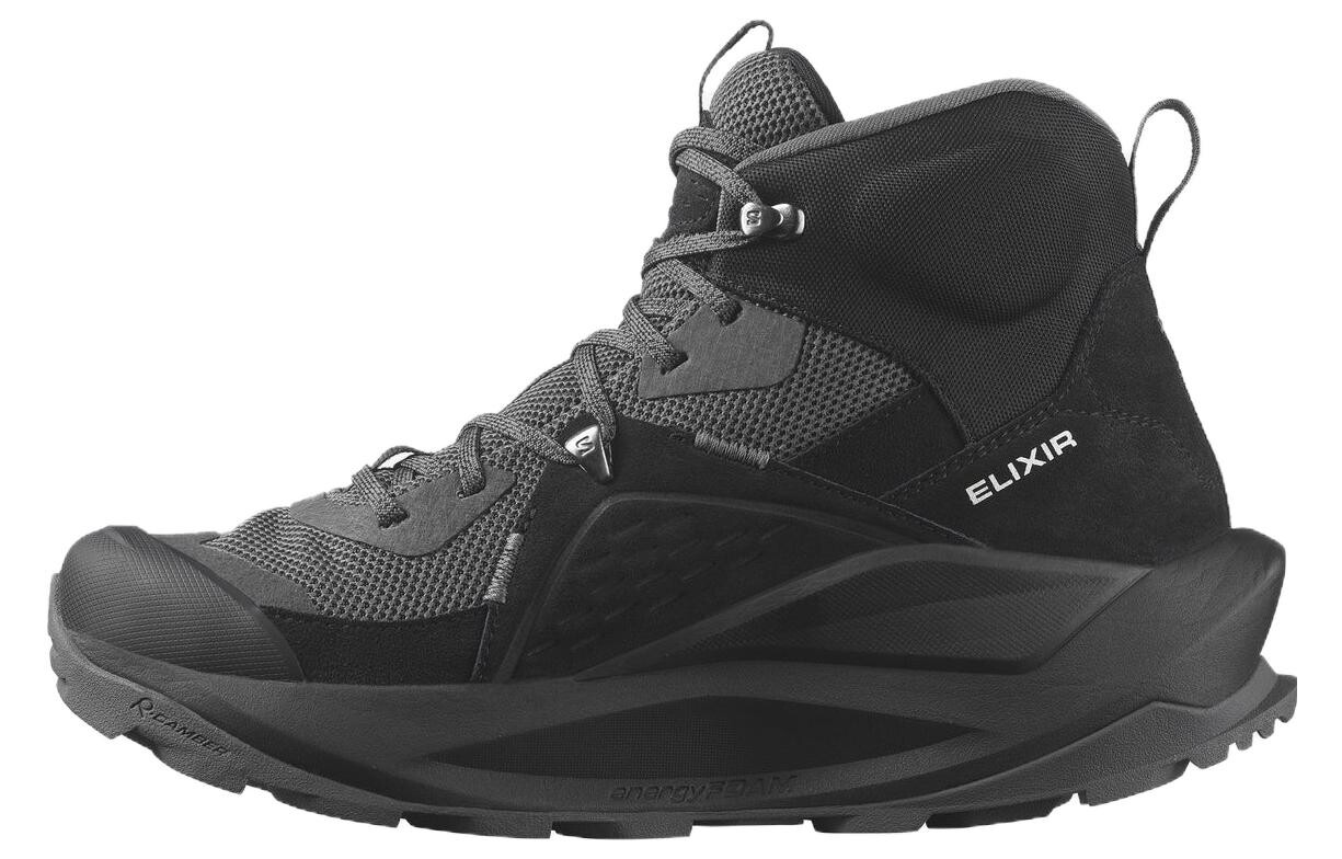 

Elixir Кроссовки мужские высокие черные Salomon
