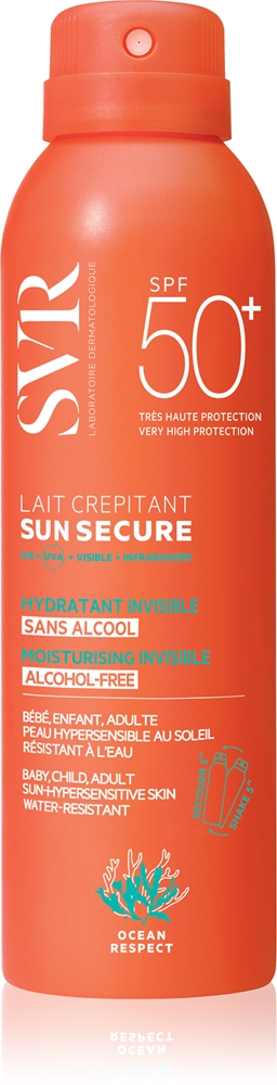 

Лосьон-Спрей для загара Sun Secure Lait Crepitant Svr, spf 50+ 200 мл