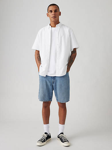 

468 Свободные мужские шорты 9 дюймов Levi's, цвет Light Jog - Light Wash