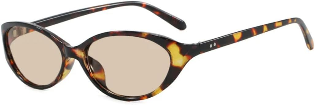 

Солнцезащитные очки в стиле ретро с заклепками "кошачий глаз" для женщин, защита от УФ-излучения UV400, модные сине-зеленые солнцезащитные очки для мужчин SZVVBKK, Leopard Champagne