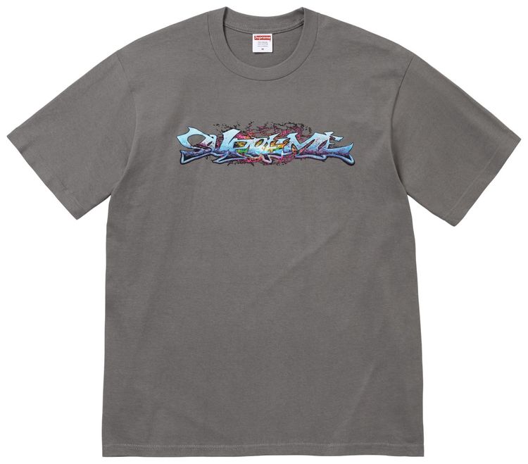 

Футболка Supreme Tag Tee, серый
