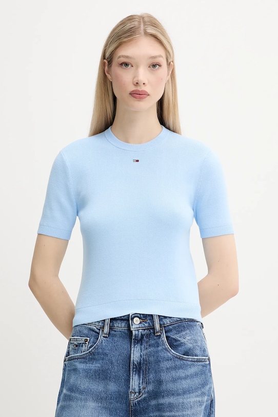 

Хлопковый свитер Tommy Jeans, синий