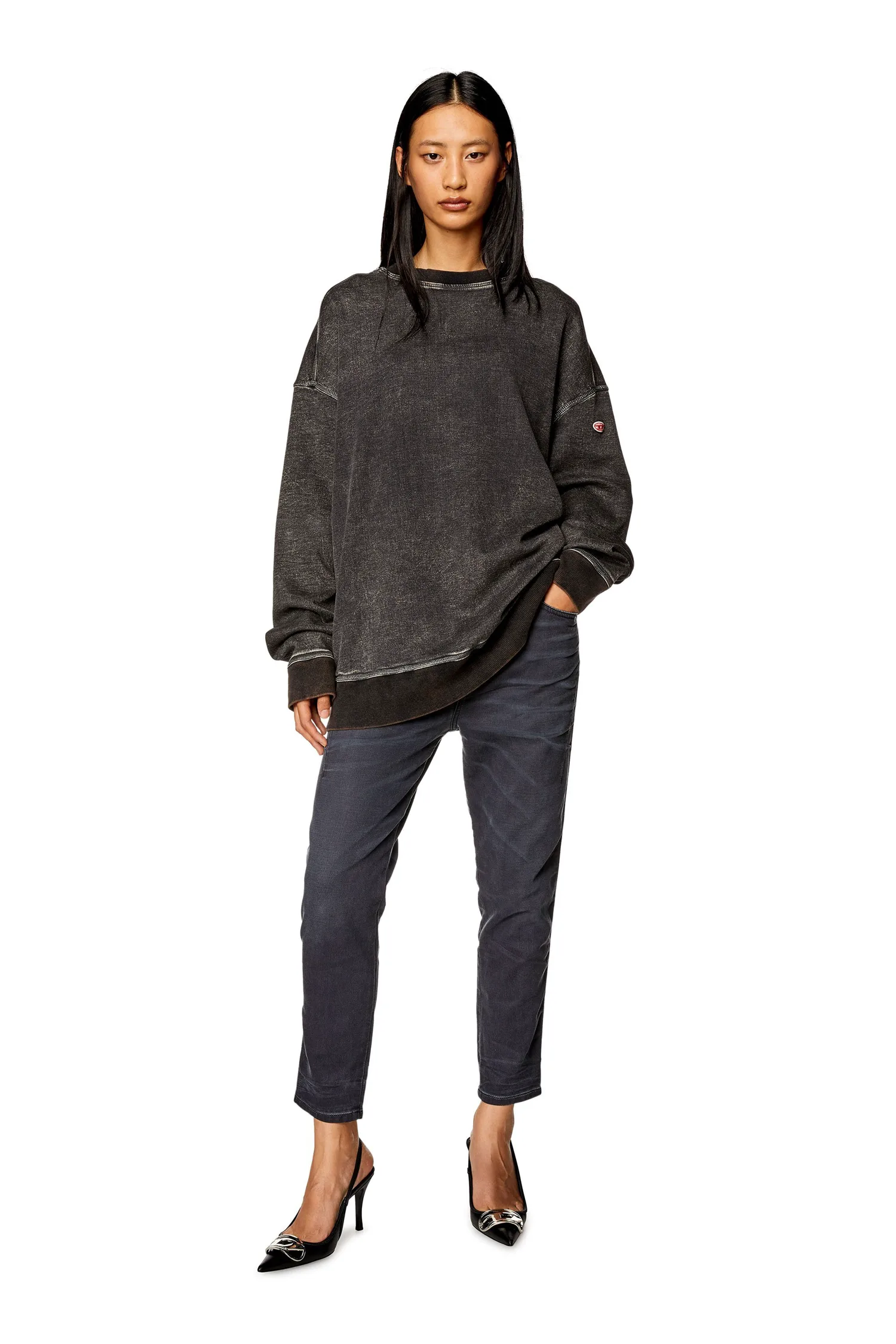 Женские джинсовые джинсы-джоги D-FAYZA JOGG Diesel, black — фото 3