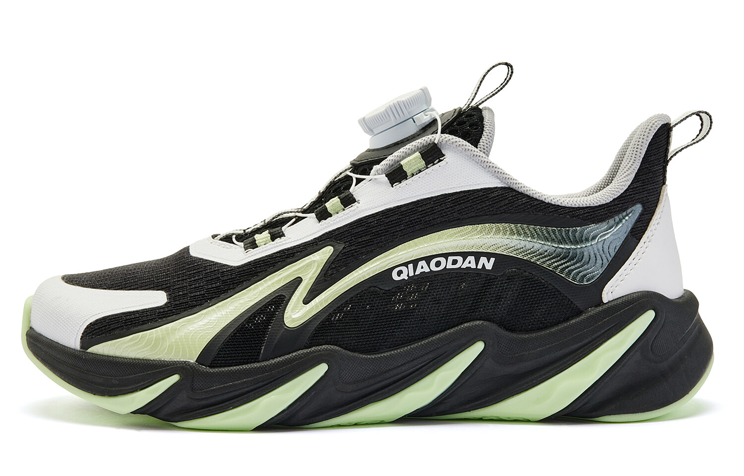 

Детские кроссовки GS Low-top черные/зеленые Qiaodan, черный/зеленый