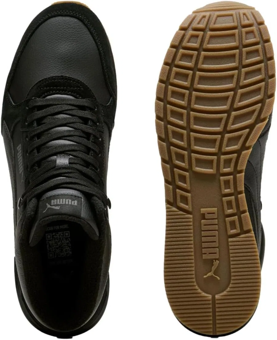 Мужские высокие кроссовки PUMA ST Runner V4 MID (40289301) черного цвета, удобные, функциональные, на шнуровке, для осени и зимы, стильные, на каждый день — фото 2