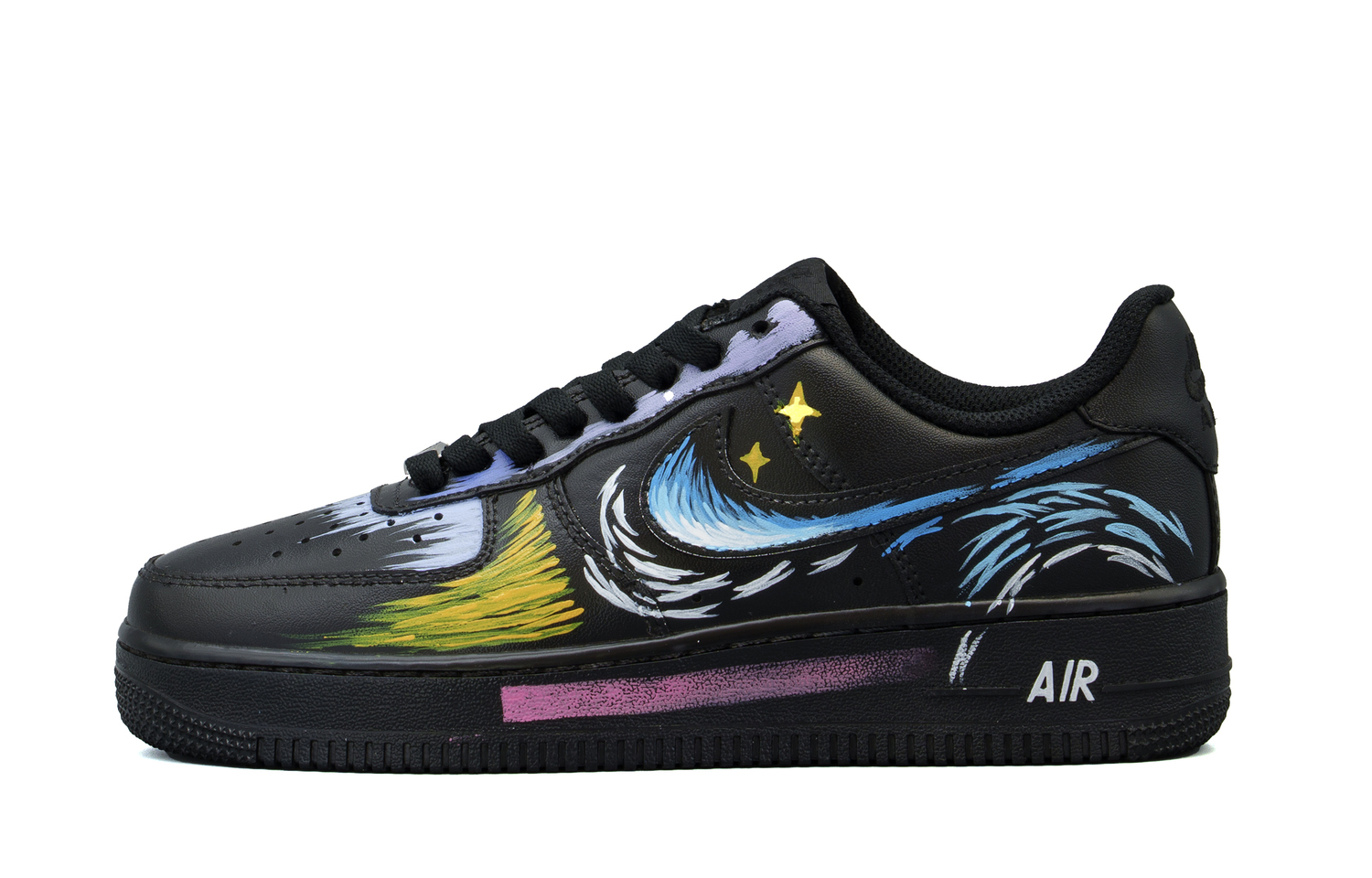 

Nike Кроссовки для скейтбординга мужские черные низкие Air Force 1 Cushioning, Wear Resistant