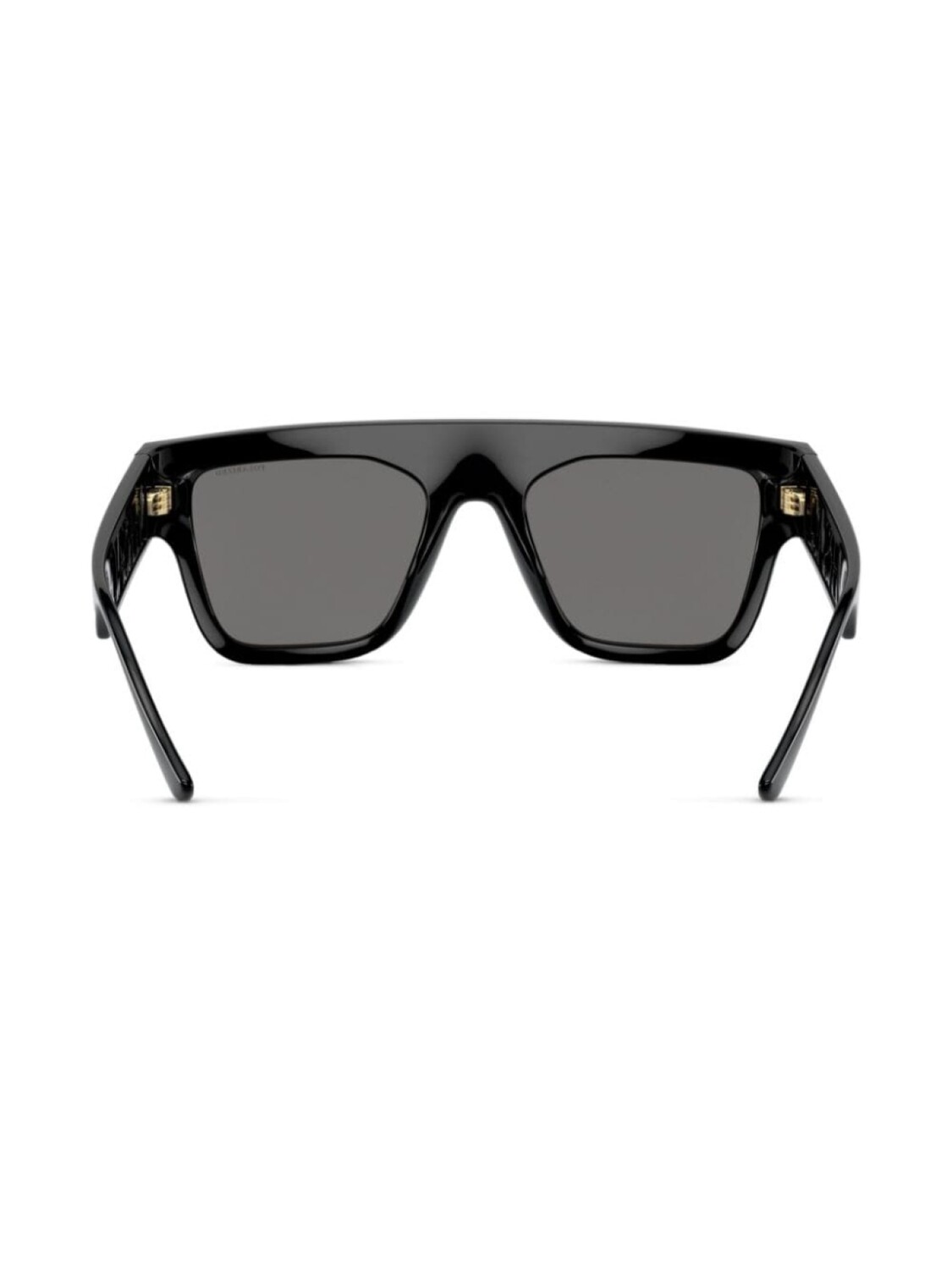 Versace Eyewear солнцезащитные очки в квадратной оправе с тисненым логотипом, черный — фото 4