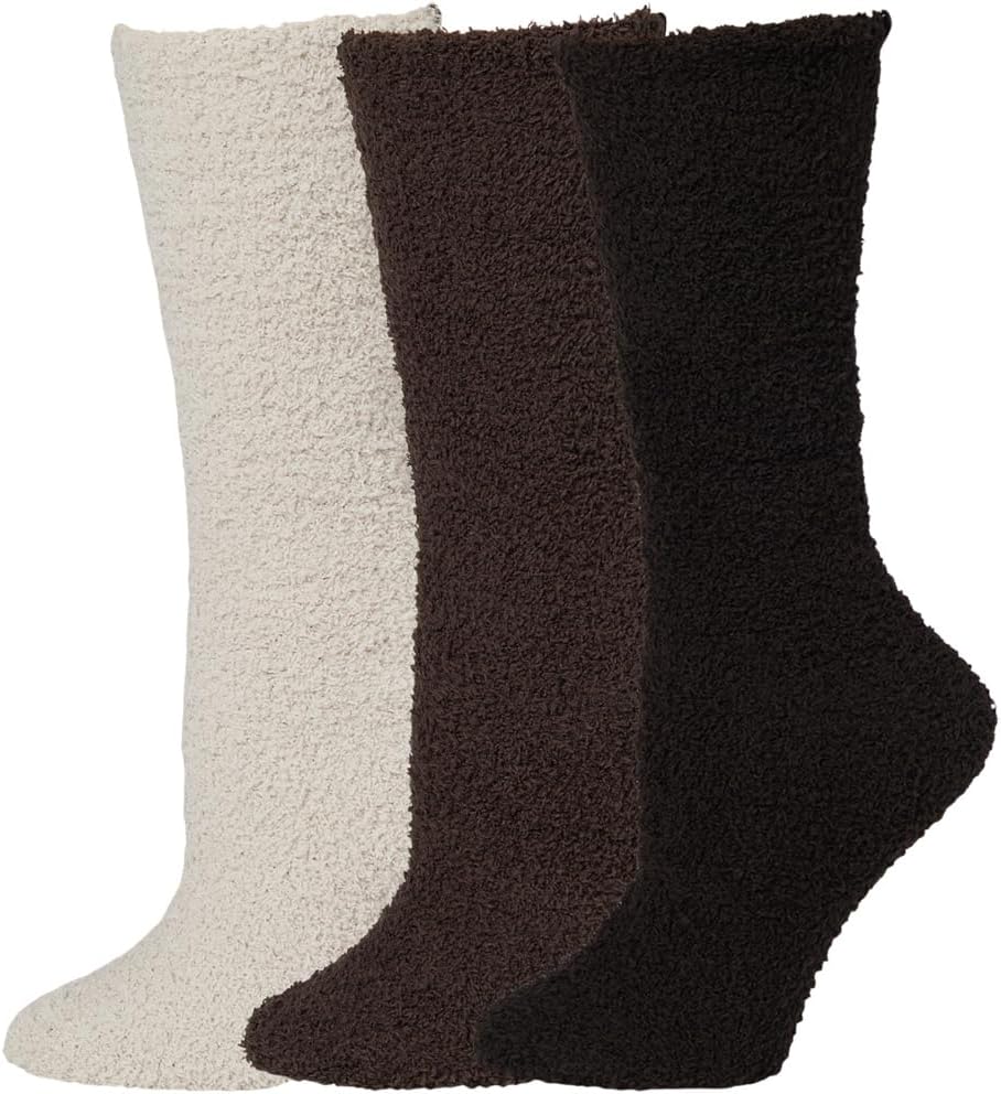 

Носки Barefoot Dreams CozyChic 3-Pair Sock Set, цвет Espresso Multi