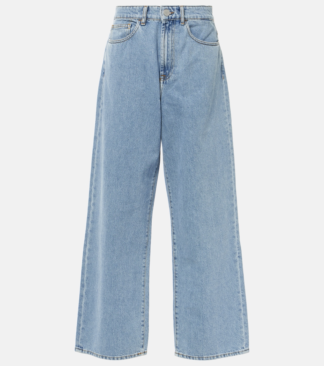 

Джинсы с низкой посадкой и широкими штанинами Róhe, Denim Blue