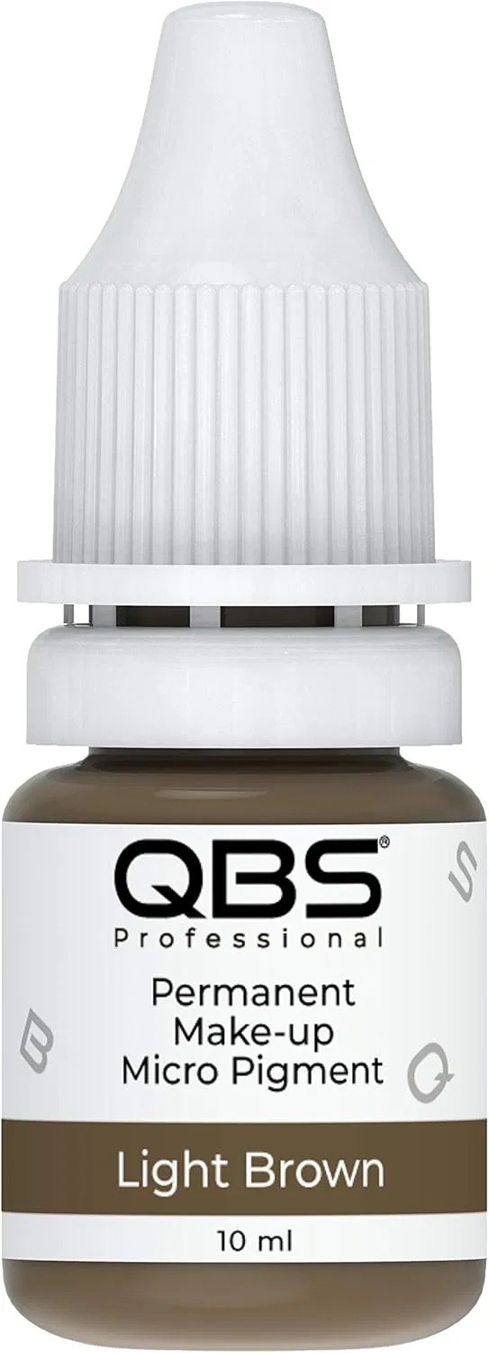 Пигменты для микроблейдинга бровей QBS 10 мл Qbs, Light Brown
