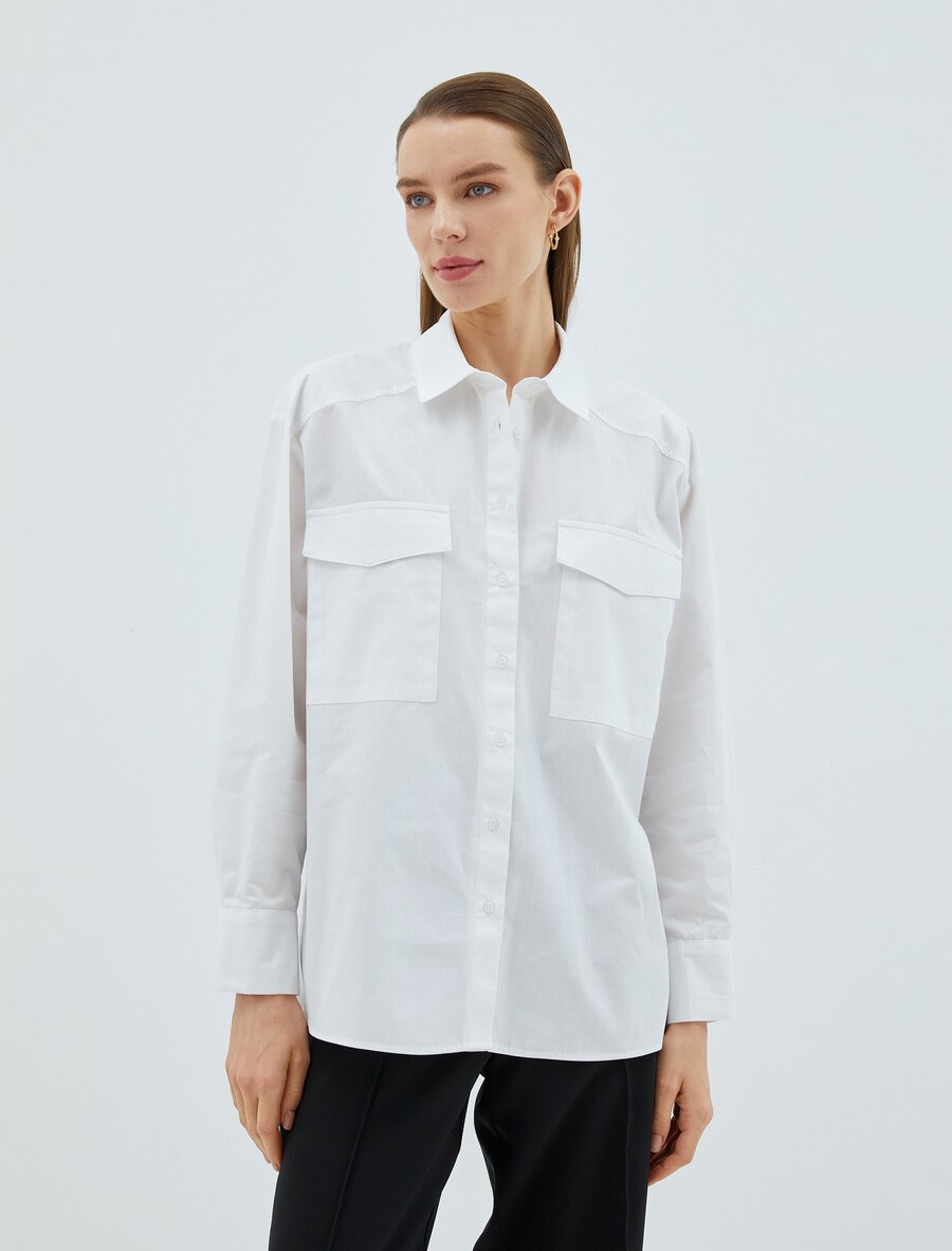 

Рубашка Koton Blouse, белый