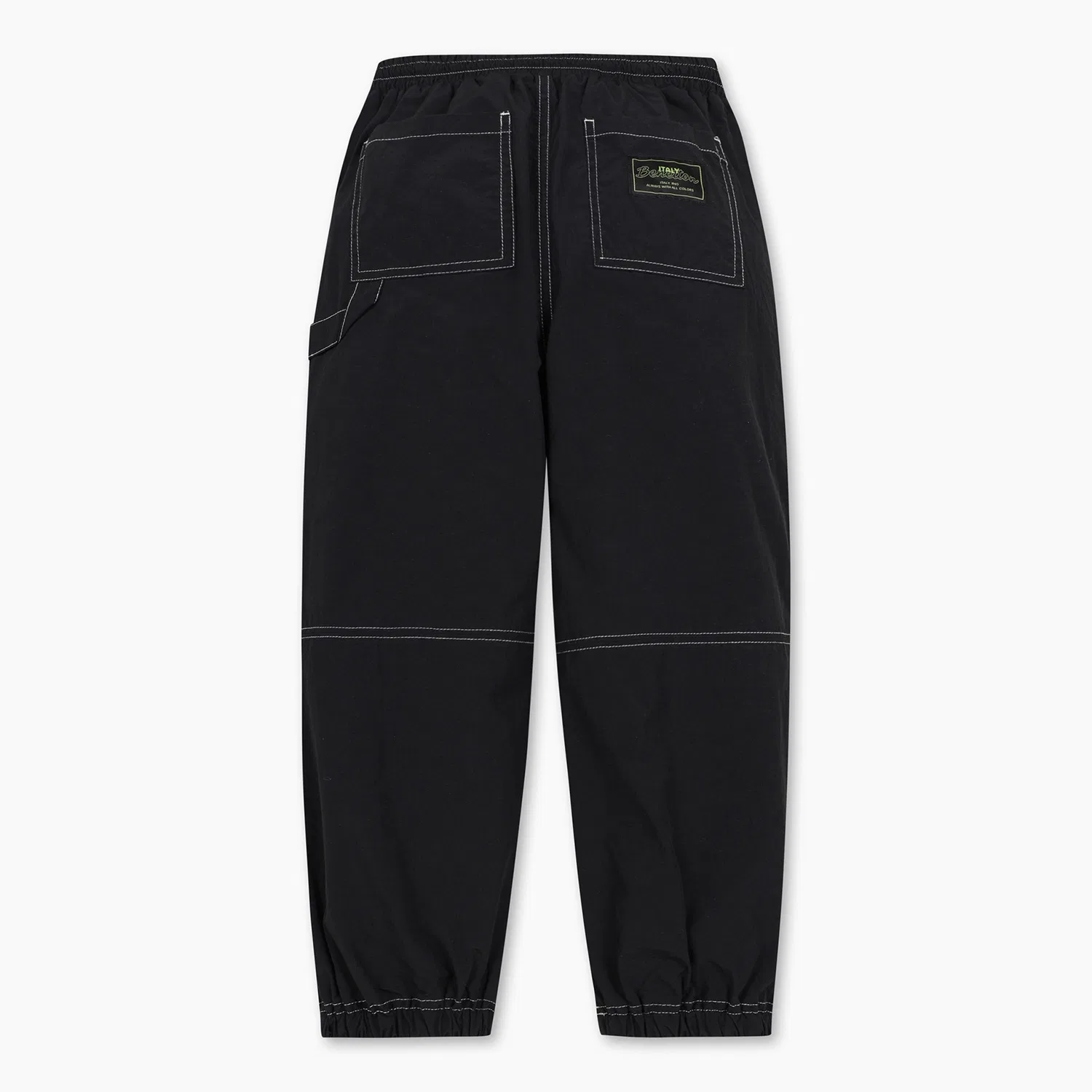 Детские джоггеры с контрастной строчкой чёрные от Benetton Kids — фото 2
