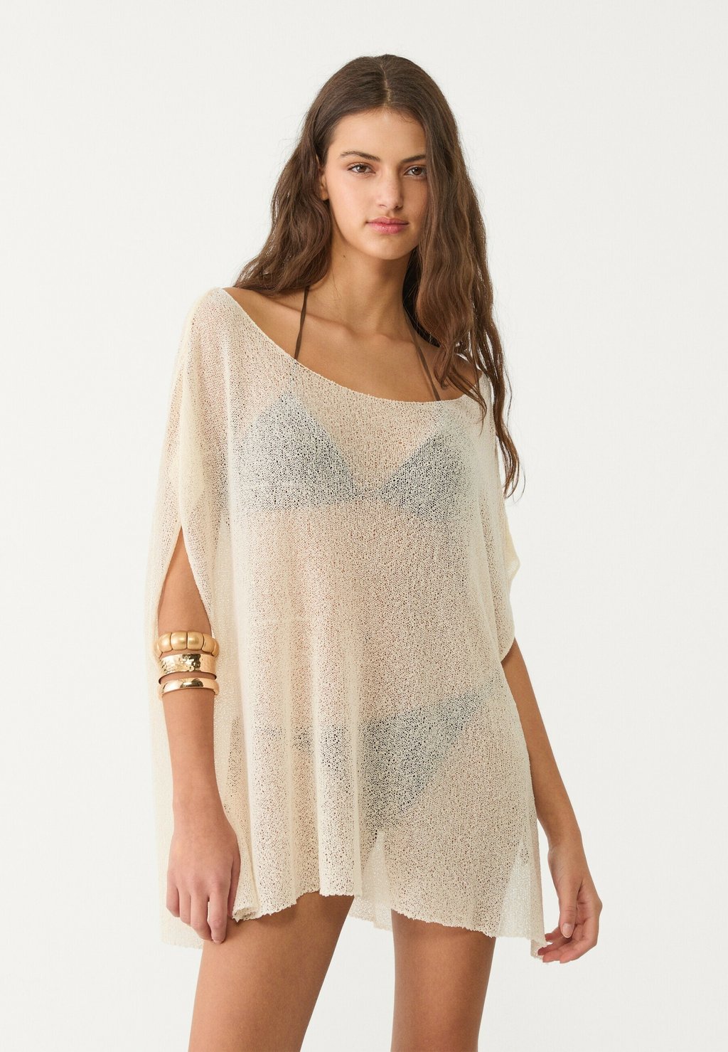 

Плащ CUTWORK Stradivarius, цвет Stone