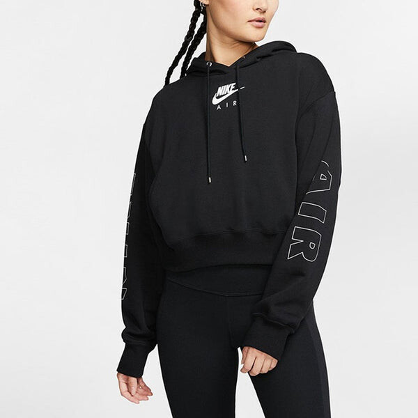Толстовка с капюшоном из воздушного флиса Nike, черный — фото 4