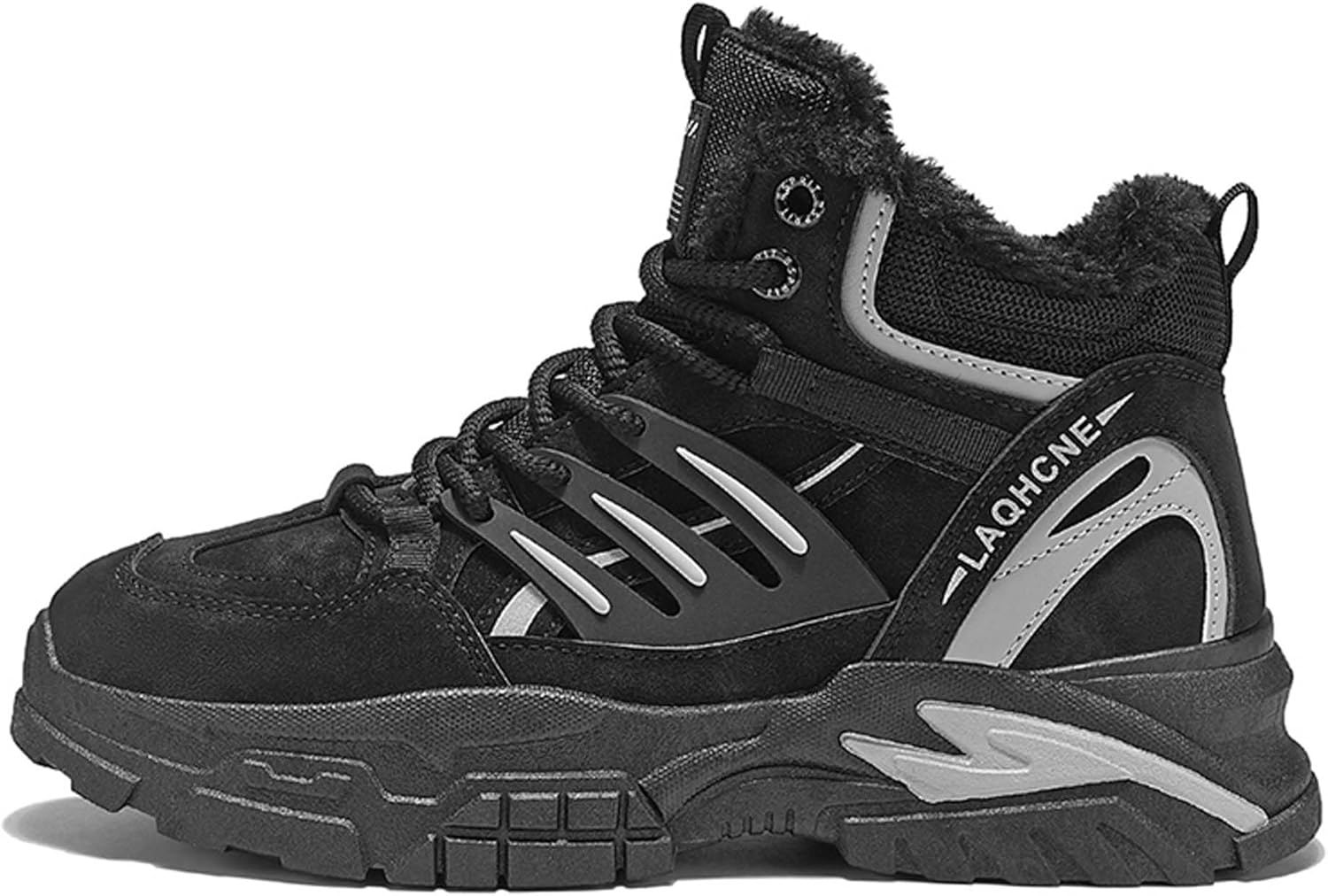 

Мужские зимние бархатные ботинки Martin, противоскользящие треккинговые туфли, обувь для работы на улице Generic, черный