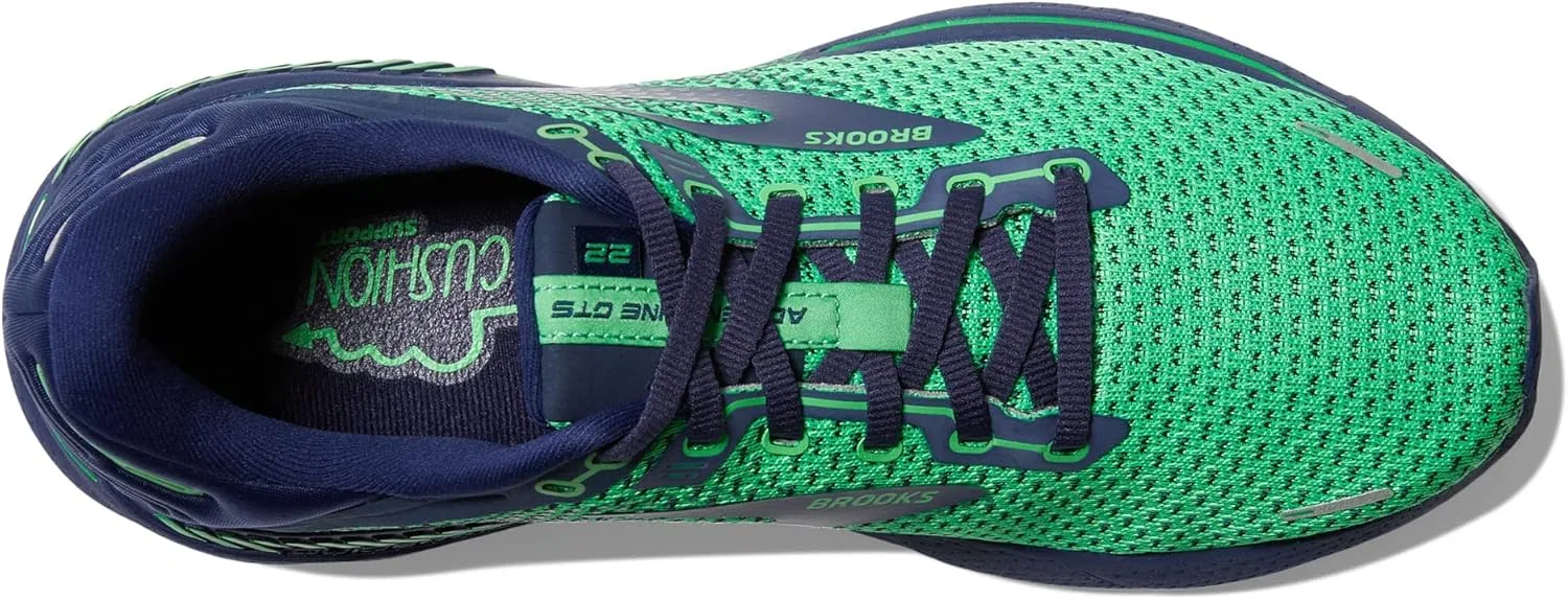 Мужские беговые кроссовки Brooks Adrenaline GTS 22, Green Navy — фото 2