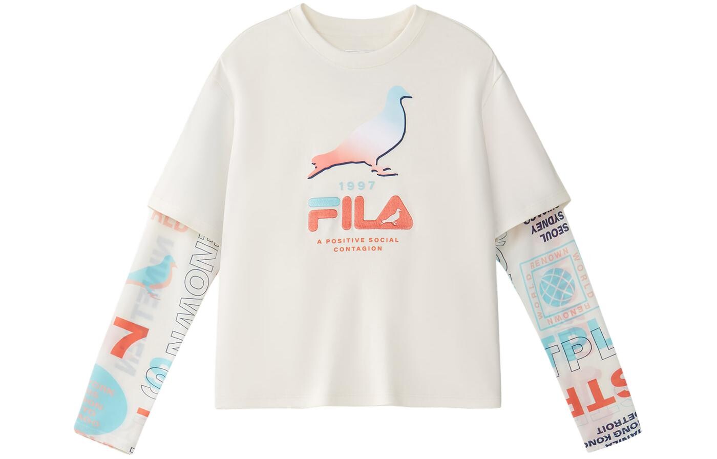 

Футболка GS Fila Kids, слоновая кость