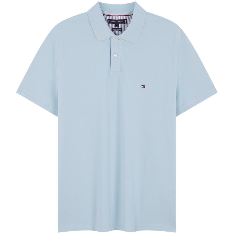 

Мужская поло Tommy Hilfiger, светло-голубой, Синий, Мужская поло Tommy Hilfiger, светло-голубой