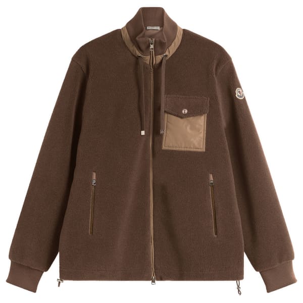 

Флисовая куртка-мешок на молнии Moncler, коричневый