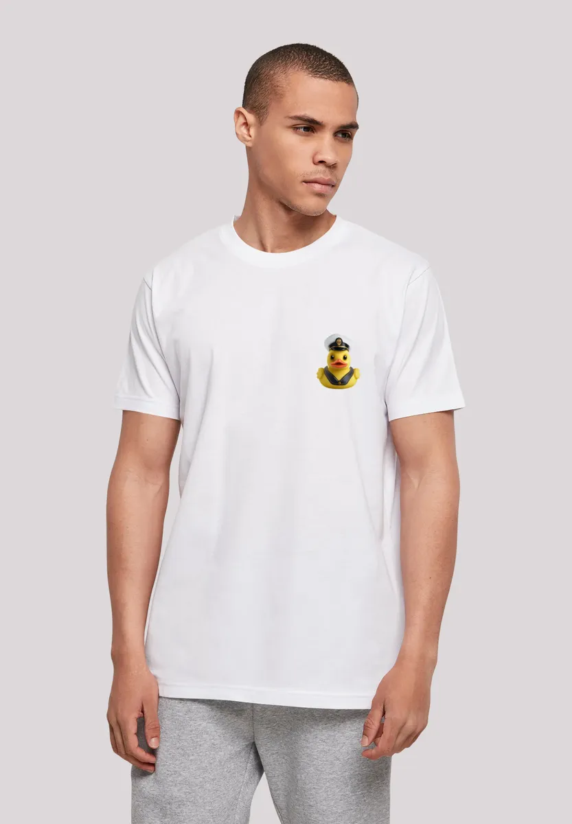 

F4NT4STIC Футболка "Rubber Duck Captain TEE UNISEX", принт, белый