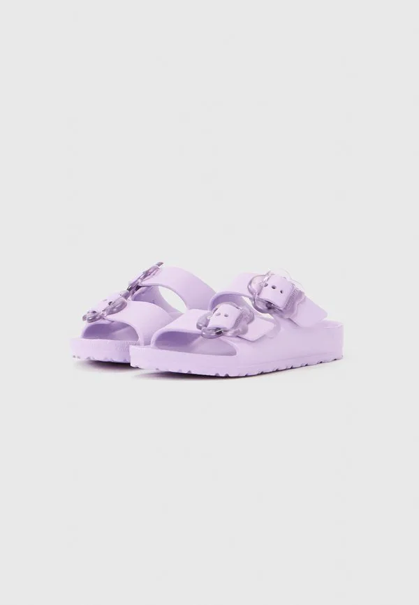 Детские узкие сандалии arizona eva с цветочной пряжкой Birkenstock, Crocus — фото 2