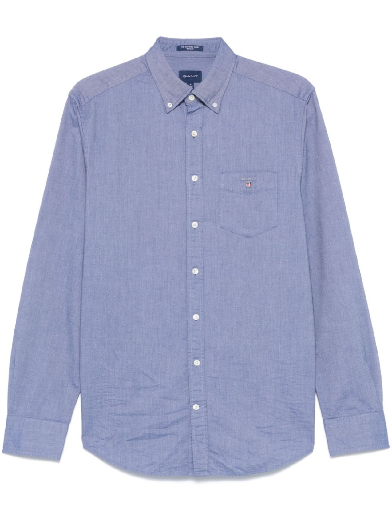 

Рубашка с вышитым логотипом Gant, синий