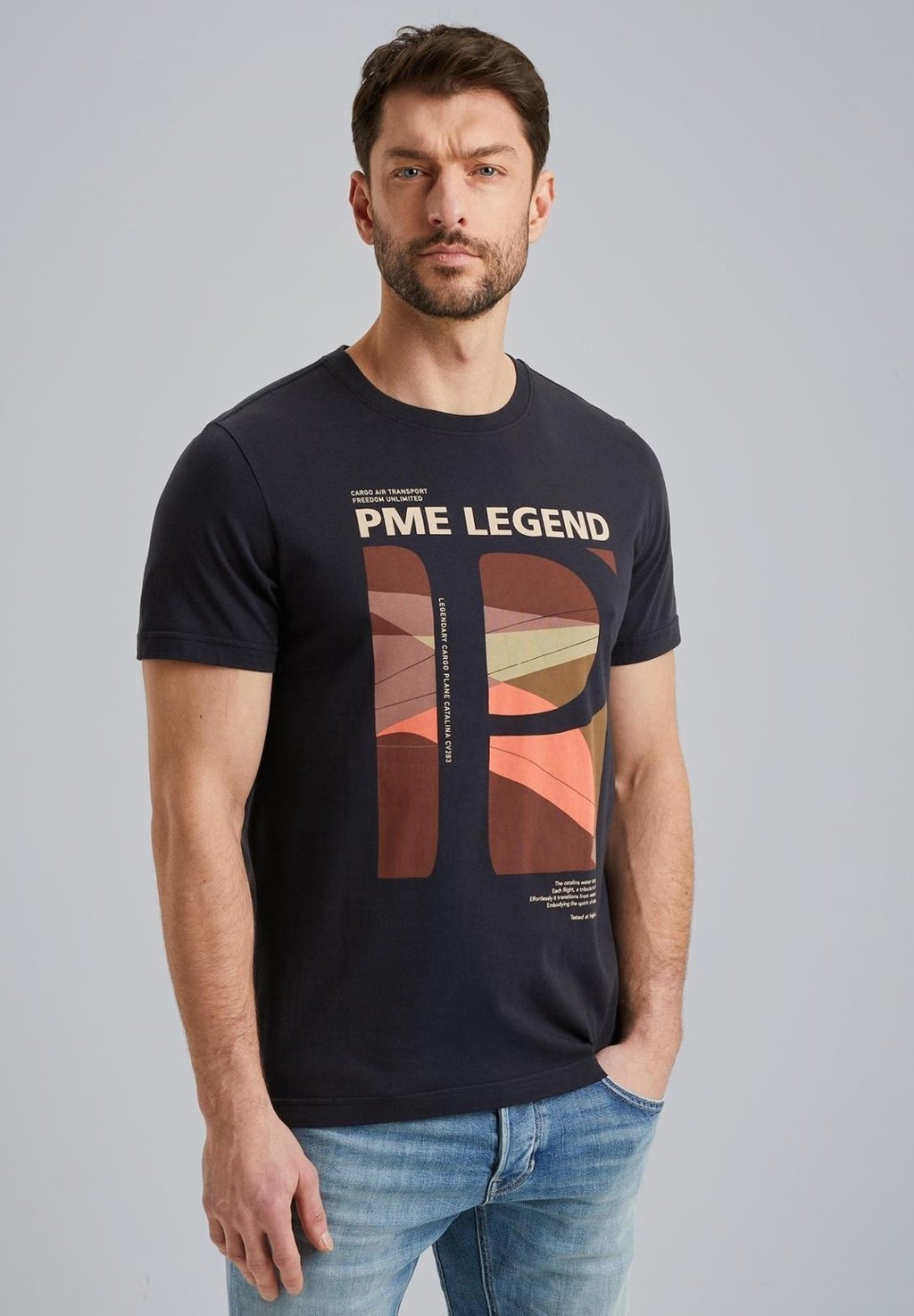 

Футболка с принтом PME Legend, синий