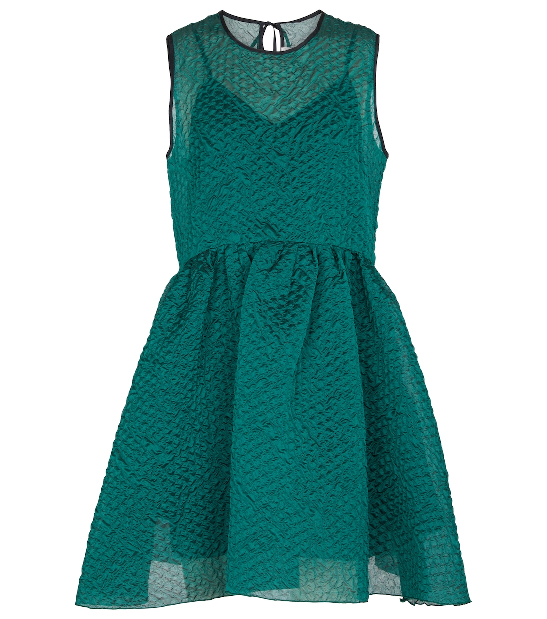 

Мини-платье из смесового шелка-клоке Victoria Victoria Beckham, Emerald Green