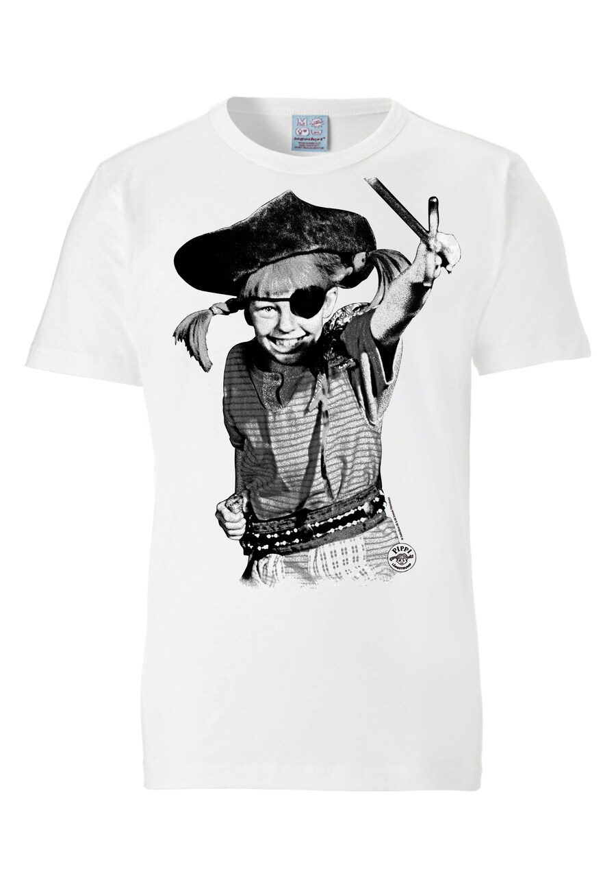 

Футболка LOGOSHIRT Shirt Langstrumpf – Pirat, белый