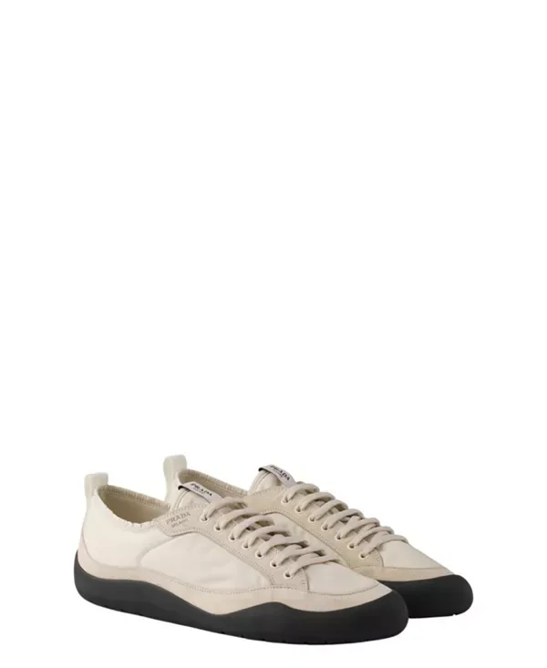 Кроссовки Speedrock из нейлона и замши Prada, Neutral