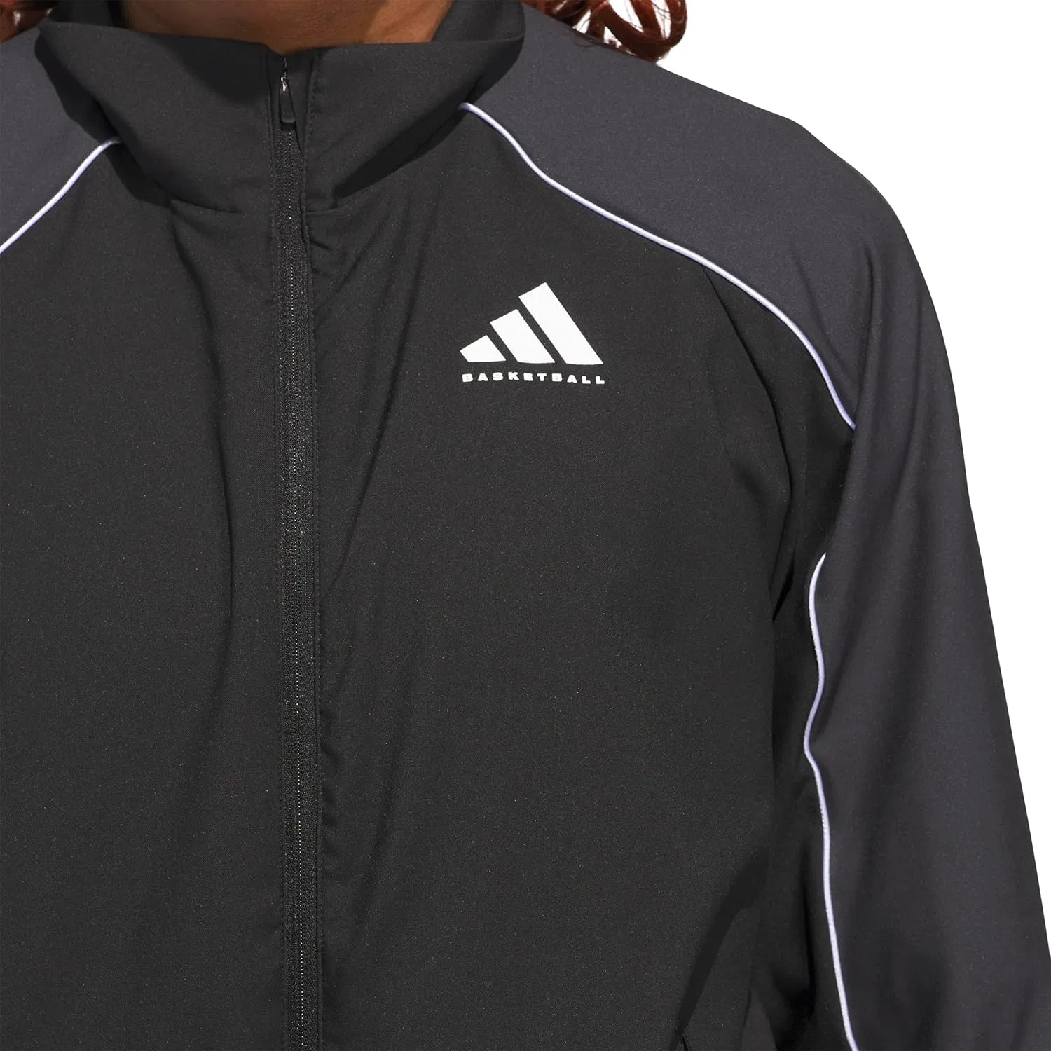 Куртка баскетбольная adidas, женская, цвет Black/Carbon — фото 3