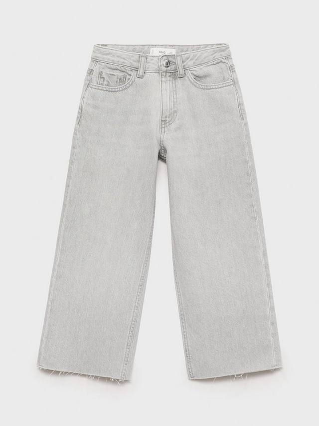 

Детские джинсы-кюлоты из хлопка Mango, Open Grey