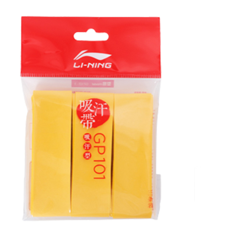 

Тонкая полиуретановая противоскользящая лента для бадминтона LiNing, желтый