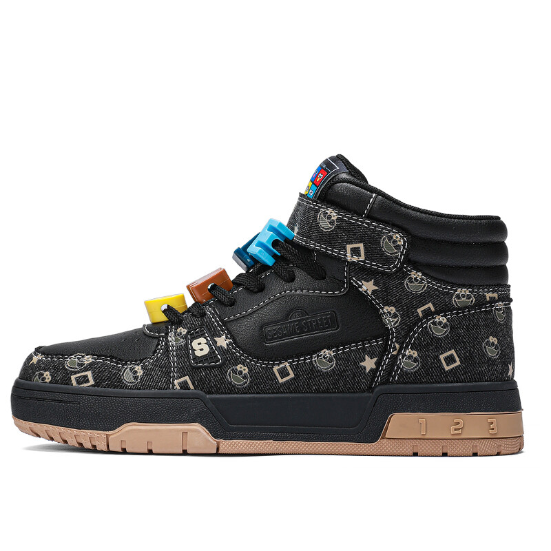 

Кроссовки SESAME STREET Skateboarding Shoes Unisex High-top, черный