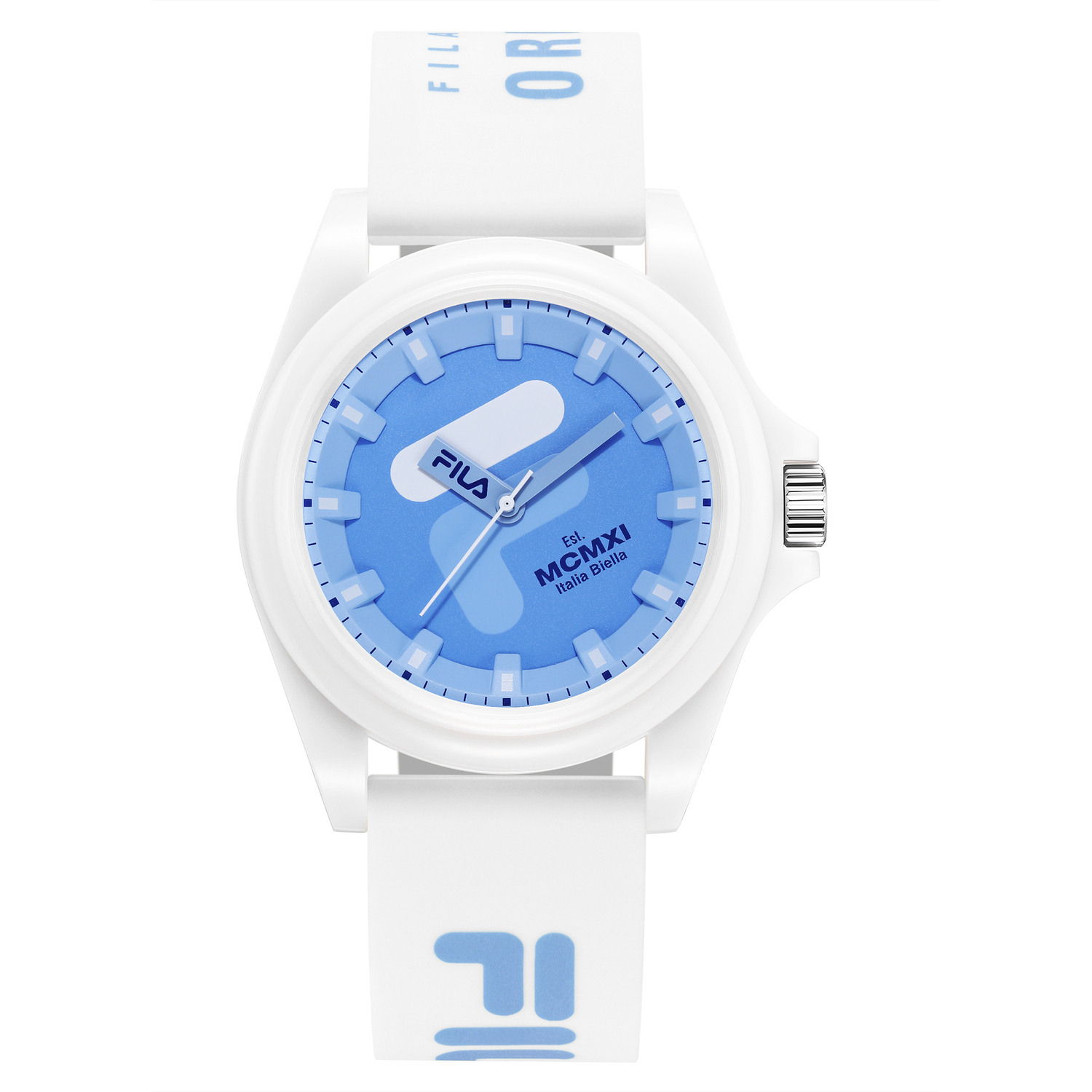 

FILA Часы DOPAMINE Wrist Watch Quartz Movement Silicone Strap Blue Dial Unisex, [Ice Harbor Blue]-6567-002