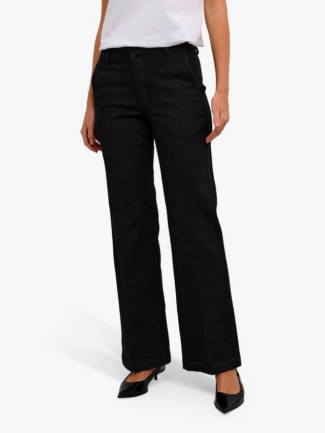 

Джинсы с широкими штанинами lara mide rise MY ESSENTIAL WARDROBE, цвет Black Wash