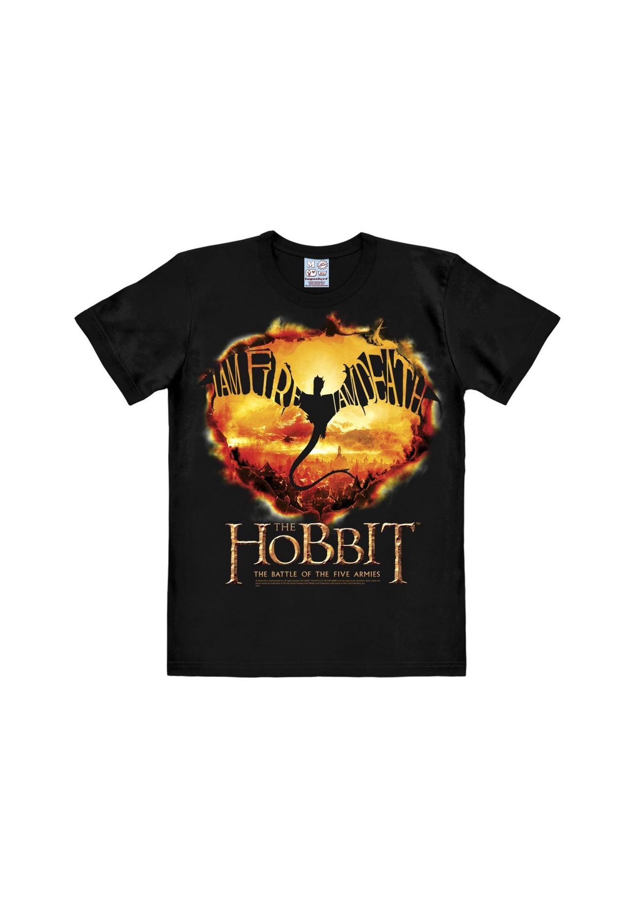 

Футболка Easyfit The Hobbit - I Am Fire I Am Death LOGOSHIRT, черный