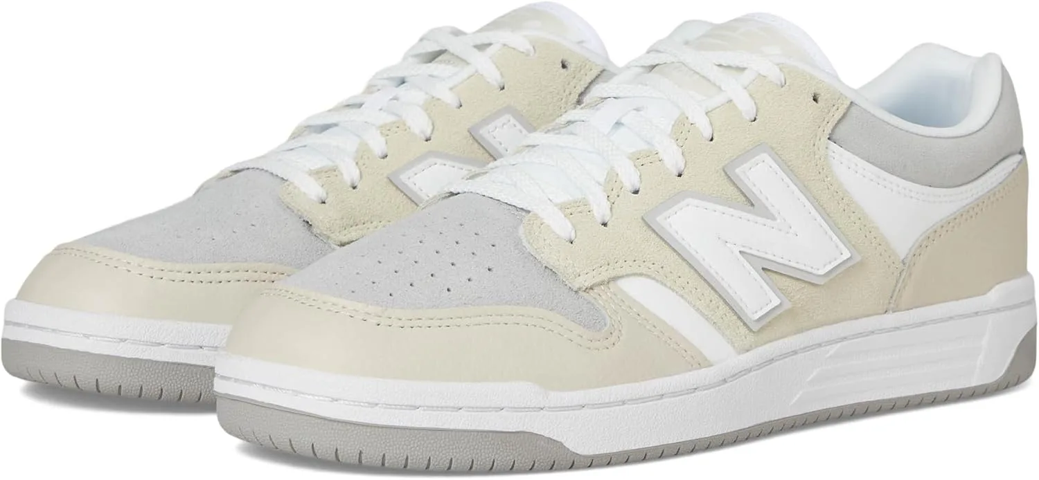 Кроссовки New Balance BB480Lgm унисекс, белые и серые