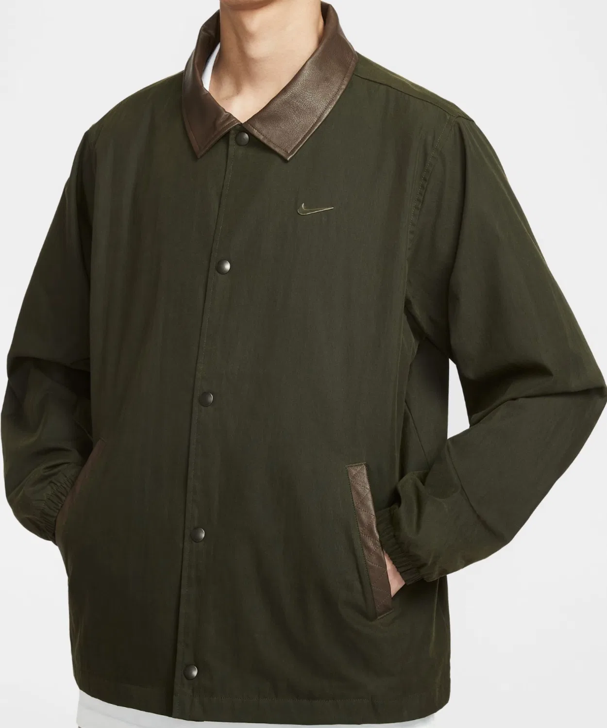 Куртка Nike SSNL+ COACHES JKT, хлопок/нейлон, хаки
