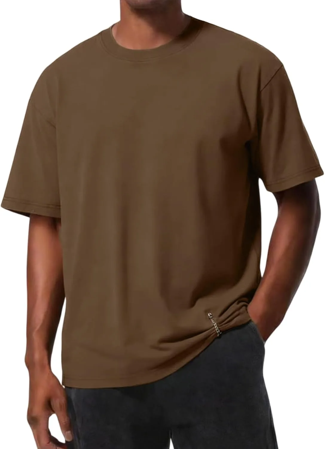 

Мужская футболка Casual с коротким рукавом, Cotton, Crew Neck, Moisture Wicking XDFVC