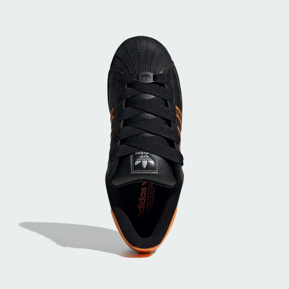 Кроссовки Adidas Superstar II Shoes, цвет Core Black/Crew Orange/Semi Impact Orange — фото 2