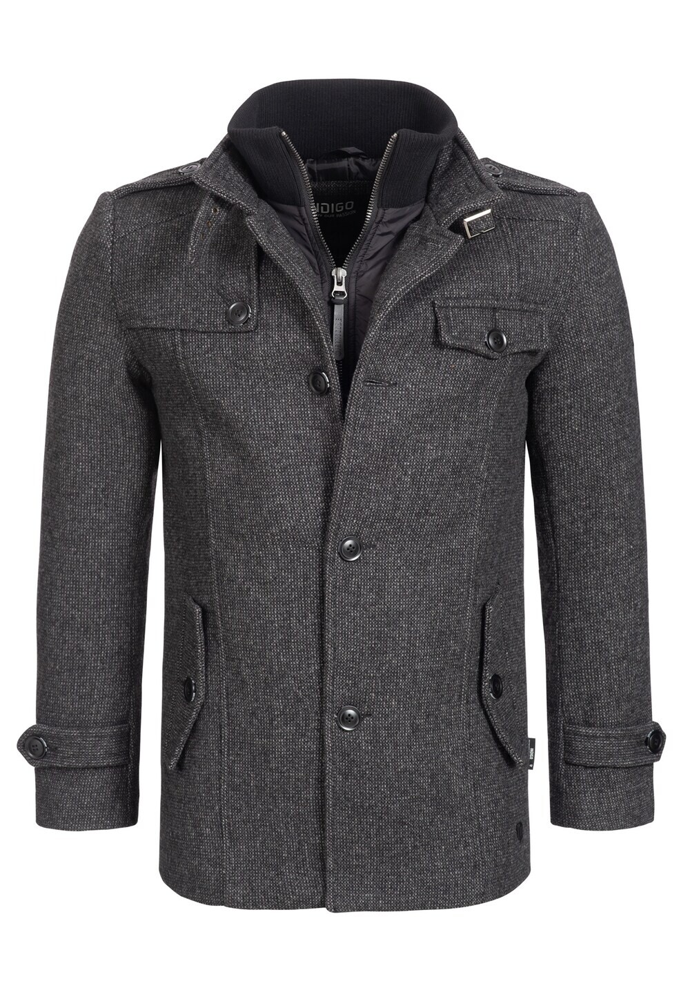 

Межсезонная куртка INDICODE JEANS Brandon, черный