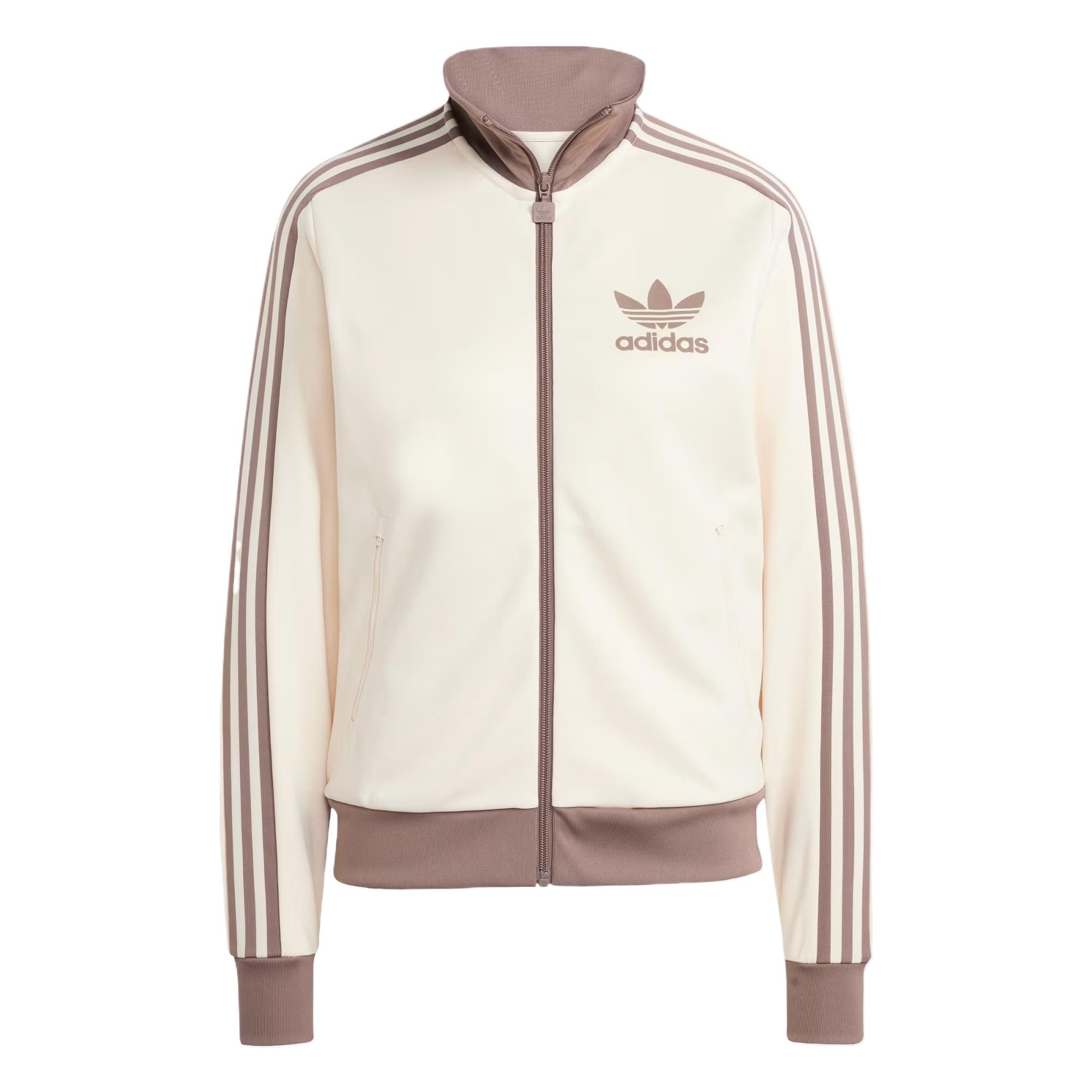 Adidas Originals Куртка BECKENBAUER TRACK женская коричневая, Brown — фото 3