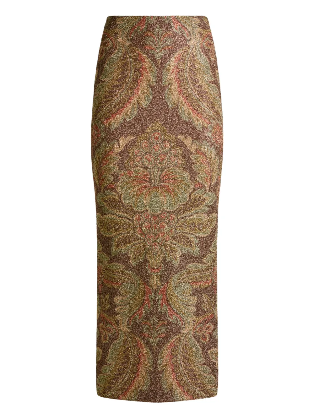 

Юбка миди с узором пейсли ETRO, коричневый