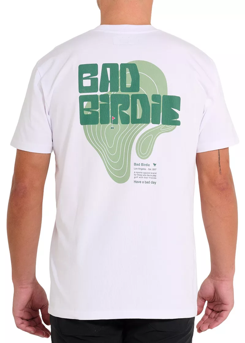 

Мужская футболка для гольфа Bad Birdie Greenside, белый