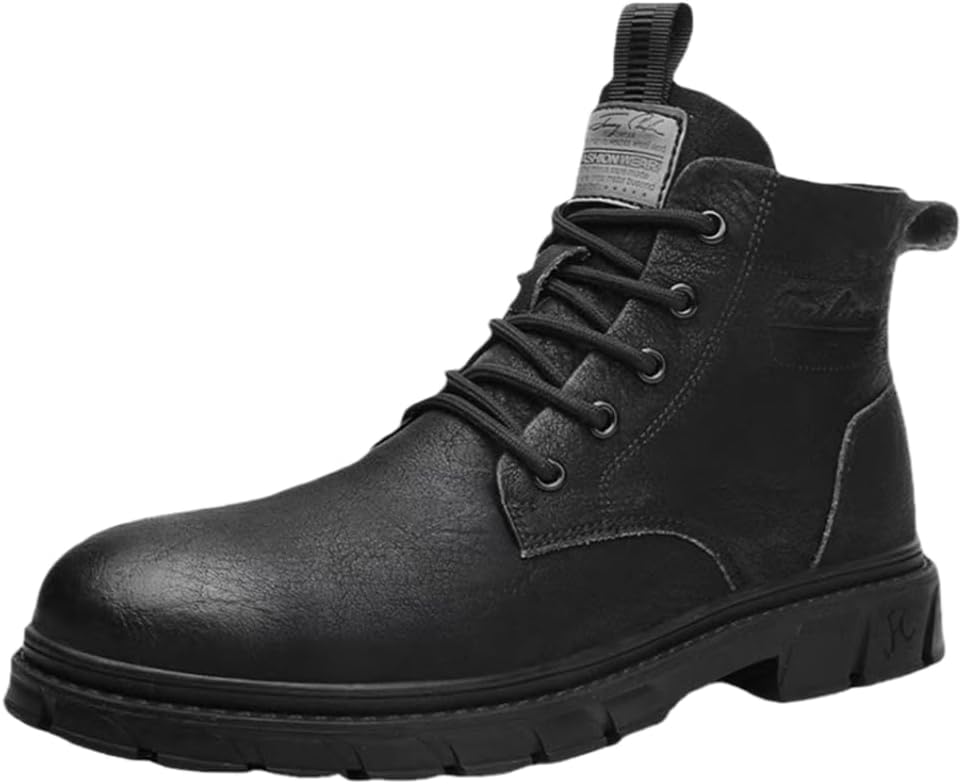 

Мужские непромокаемые ботинки Чукка с нескользящей подошвой, амортизирующей стелькой, мягкой подошвой и высоким голенищем, повседневные ботинки Чукка Lexamen, черный