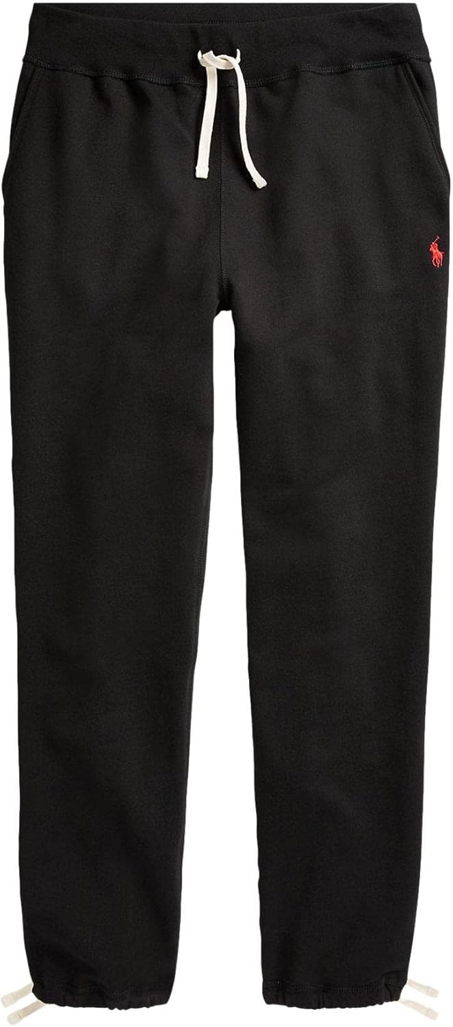 

POLO RALPH LAUREN Мужские спортивные флисовые брюки с завязками, Black