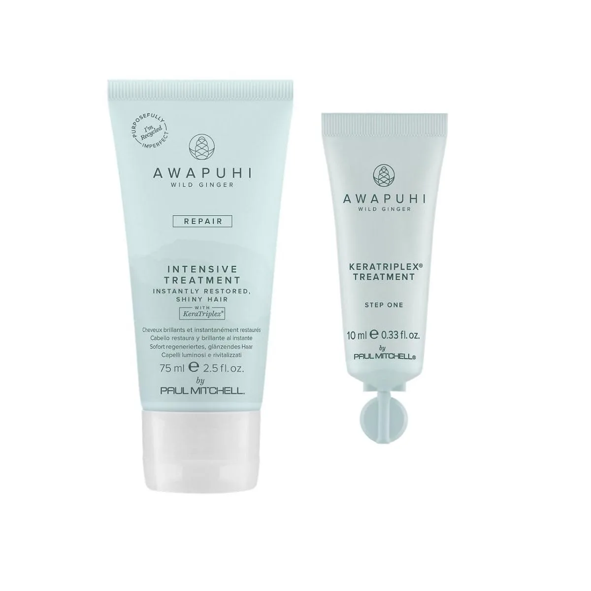 Средство для ухода за волосами Awapuhi Wild Ginger от Paul Mitchell KeraTriplex Treatment (4 шт.), идеально подходит для сухих, поврежденных и окрашенных волос.