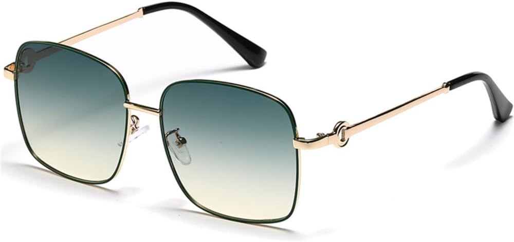 

Роскошные мужские очки в стиле ретро, ​​модные женские солнцезащитные очки, новые градиентные мужские солнцезащитные очки с защитой от УФ-излучения UV400 TYUVIVO, Green Yellow