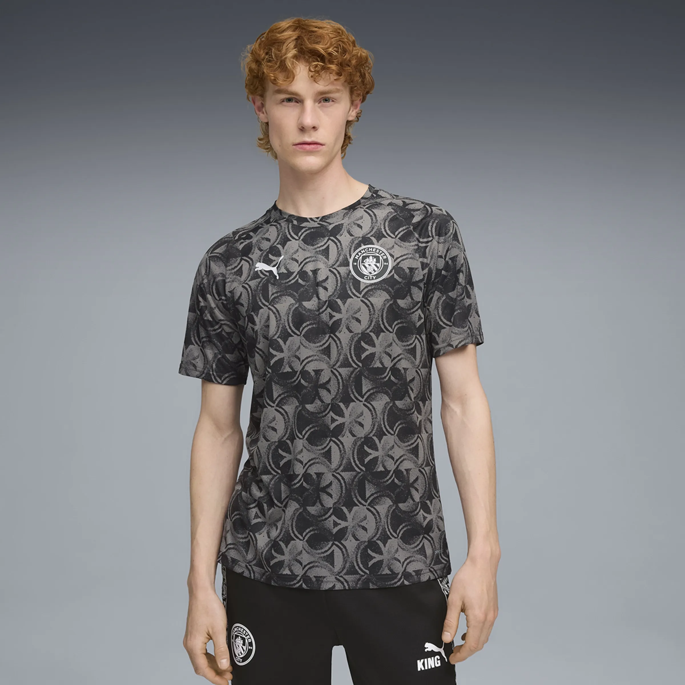 

Футболка для разминки MCFC Puma, черный